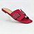 Rasteira pink tira strass Dolcini - Imagem 1