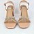 Sandalia nude strass salto bloco alto Latilier - Imagem 5