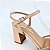 Sandalia nude strass salto bloco alto Latilier - Imagem 4