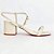 Sandalia salto médio Di Valentini Off white - Imagem 1