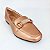 Sapatilha metalizada bronze rosé estilo mocassim metal strass Eduarda Porto - Imagem 6