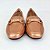 Sapatilha metalizada bronze rosé estilo mocassim metal strass Eduarda Porto - Imagem 5