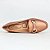 Sapatilha metalizada bronze rosé estilo mocassim metal strass Eduarda Porto - Imagem 2