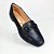 Sapatilha napa preta estilo mocassim enfeite  preto Eduarda Porto - Imagem 1