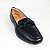 Sapatilha napa preta estilo mocassim enfeite  preto Eduarda Porto - Imagem 4