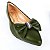 Sapatilha Verde Oliva laço strass Eduarda Porto - Imagem 3