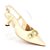 Slingback creme fivela salto fino Divalentini - Imagem 2