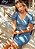 Vestido Justo Renda Azul Femy - Imagem 2