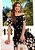 Vestido Viscose Estampa Flores Preto Tatá Martello - Imagem 4