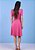 Vestido Patrícia Evasê com Cinto Pink Tatá Martello - Imagem 2