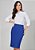Saia Jeans Reta Azul Titanium - Imagem 3