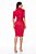 Vestido Cristiane Bengaline Resinado Vermelho Hapuk - Imagem 2