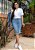 Saia Jeans com Botões Frontais Laura Rosa - Imagem 2