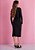 Vestido Sâmela Midi Preto Tatá Martello - Imagem 2
