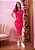Vestido Eva Justo Listrado Vermelho Tatá Martello - Imagem 4