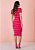 Vestido Eva Justo Listrado Vermelho Tatá Martello - Imagem 2