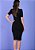 Vestido Rosimeire Malha Canelada Preto Tatá Martello - Imagem 2
