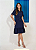 Vestido Letícia com Babado Azul Tatá Martello - Imagem 1