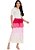 Saia Íris Midi Tricô Color Block Pink Hapuk - Imagem 1