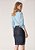 Saia Jeans Justa com Bolsos Preta Laura Rosa - Imagem 2
