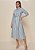 Vestido Midi Listrado Azul Titanium - Imagem 1