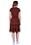 Vestido Ilda Malha Marrom Hapuk - Imagem 3