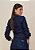 Jaqueta Jeans com Recortes Azul Titanium - Imagem 3