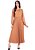 Vestido Mercedes Plissado Bege Hapuk - Imagem 1