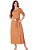Vestido Hillary Midi Bege Hapuk - Imagem 1