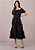 Vestido Keyla Midi com Babados Preto Tatá Martello - Imagem 2
