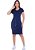 Vestido Berenice Malha Justo Azul Hapuk - Imagem 1