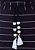 Vestido Meire Listrado Malha Preto Hapuk - Imagem 5