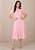 Vestido Sônia Midi Rosa Tatá Martello - Imagem 1