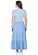 Vestido Creuza Longo Malha Azul Hapuk - Imagem 2