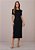 Vestido Viviane Midi Preto Tatá Martello - Imagem 1