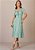 Vestido Paloma Evasê Estampado Verde Tatá Martello - Imagem 1