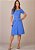 Vestido Júlia com Zíper Frontal Azul Tatá Martello - Imagem 1
