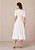 Vestido Taila Midi Evasê Off-White Tatá Martello - Imagem 5
