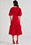 Vestido Midi Tricoline Vermelho Titanium - Imagem 2