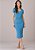 Vestido Lilian Justo Malha Azul Tatá Martello - Imagem 1