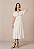 Vestido Edna Evasê Poá Off-White Tatá Martello - Imagem 1