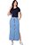 Saia Mariana Jeans Longa Azul Hapuk - Imagem 1