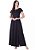 Vestido Poliana Longo Preto Hapuk - Imagem 1