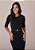 Vestido Celine Midi Justo Preto Tatá Martello - Imagem 2