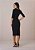 Vestido Celine Midi Justo Preto Tatá Martello - Imagem 4