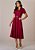 Vestido Anastasia Evasê Marsala Tatá Martello - Imagem 2