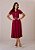Vestido Anastasia Evasê Marsala Tatá Martello - Imagem 5