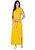 Vestido Meire Listrado Malha Amarelo Hapuk - Imagem 1
