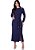 Vestido Vitoria Justo Midi Azul Hapuk - Imagem 1