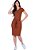 Vestido Thalita Justo Caramelo Hapuk - Imagem 1